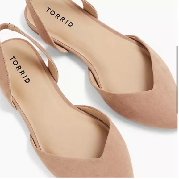 Torrid Blush pointed Flats Mule Wide Widths - Picture 4 of 7